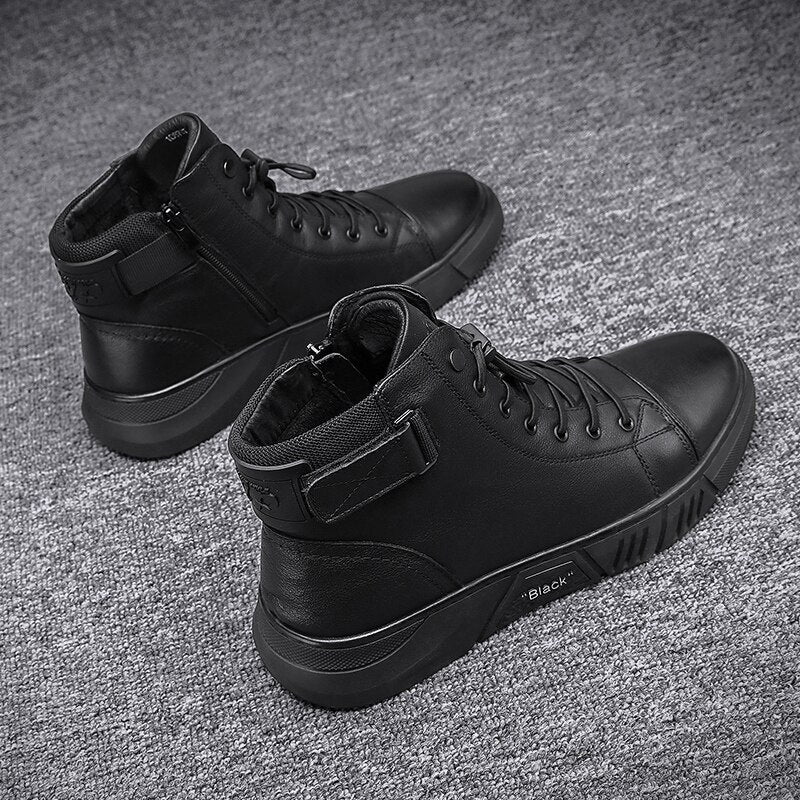 Men’s Black Leather Boots - armonhaven.com