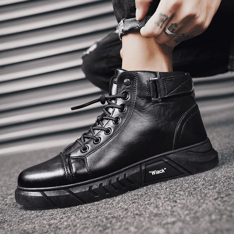 Men’s Black Leather Boots - armonhaven.com