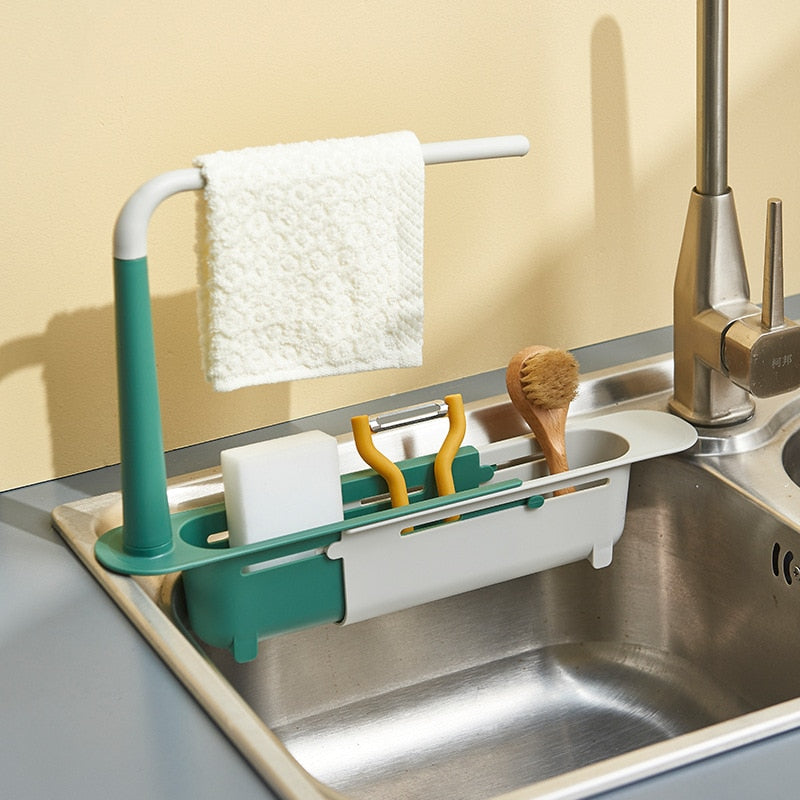 Telescopic Sink Storage Rack - armonhaven.com