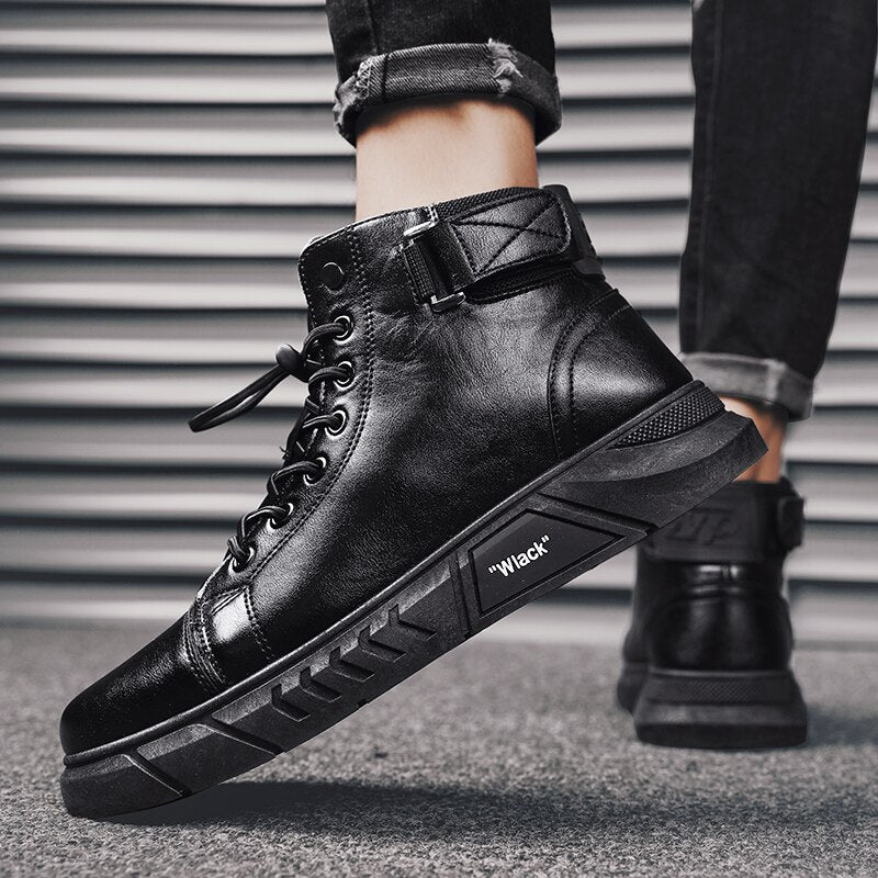 Men’s Black Leather Boots - armonhaven.com