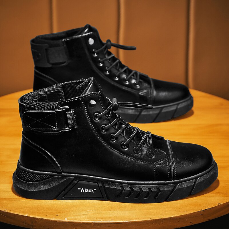 Men’s Black Leather Boots - armonhaven.com