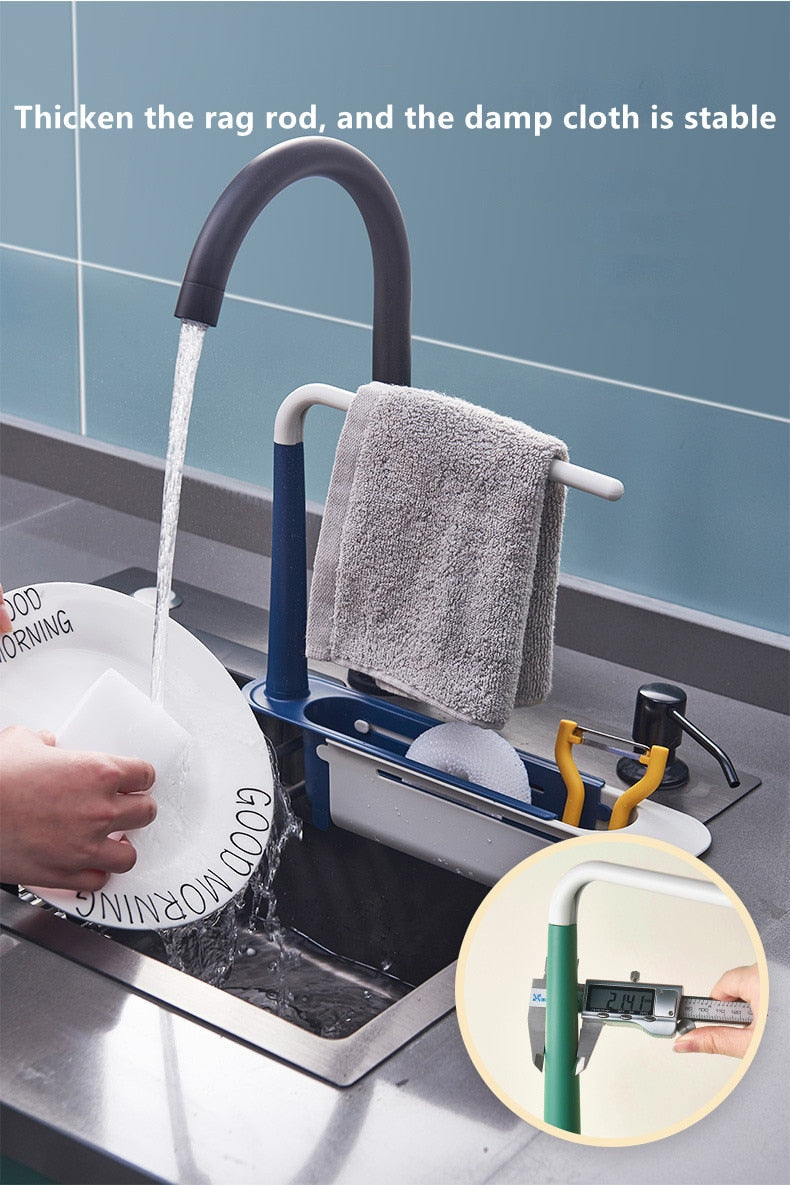 Telescopic Sink Storage Rack - armonhaven.com