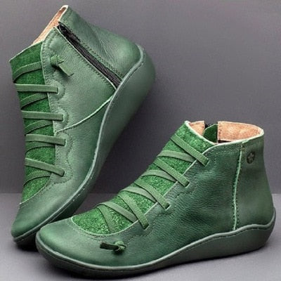 Vintage casual short ankle boots - armonhaven.com