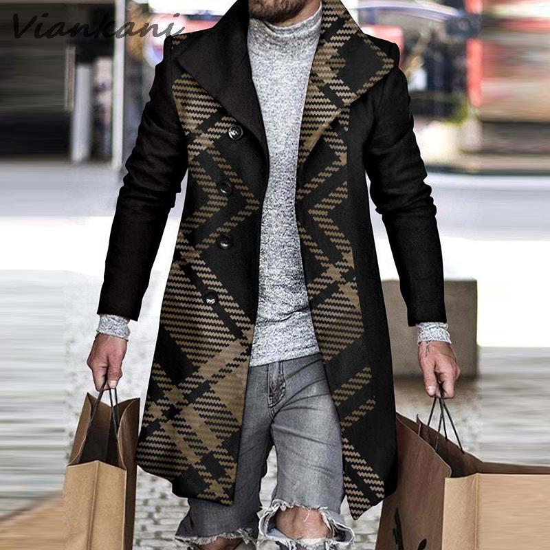 Men’s Casual Woolen Coat