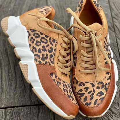 Leopard Lace-Up Sneaker