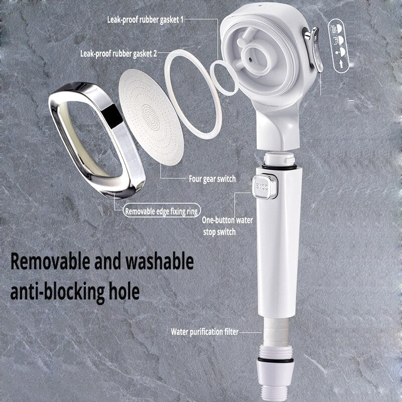 ShowerBoost - 4 Modes High Pressure Shower Head