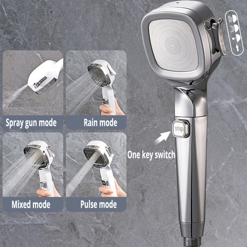 ShowerBoost - 4 Modes High Pressure Shower Head