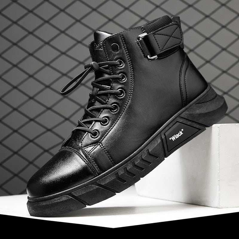 Men’s Black Leather Boots - armonhaven.com