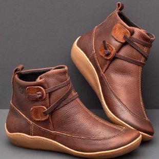 Vintage casual short ankle boots - armonhaven.com