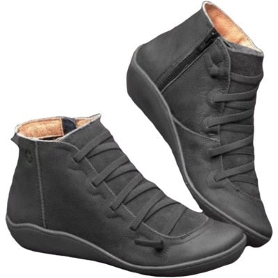 Vintage casual short ankle boots - armonhaven.com