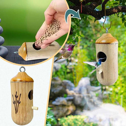 HumPod - Wooden Hummingbird House