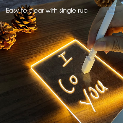 Rewritable Night Light with Message Board - armonhaven.com