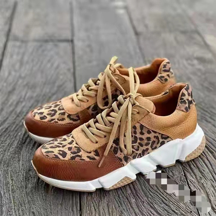 Leopard Lace-Up Sneaker