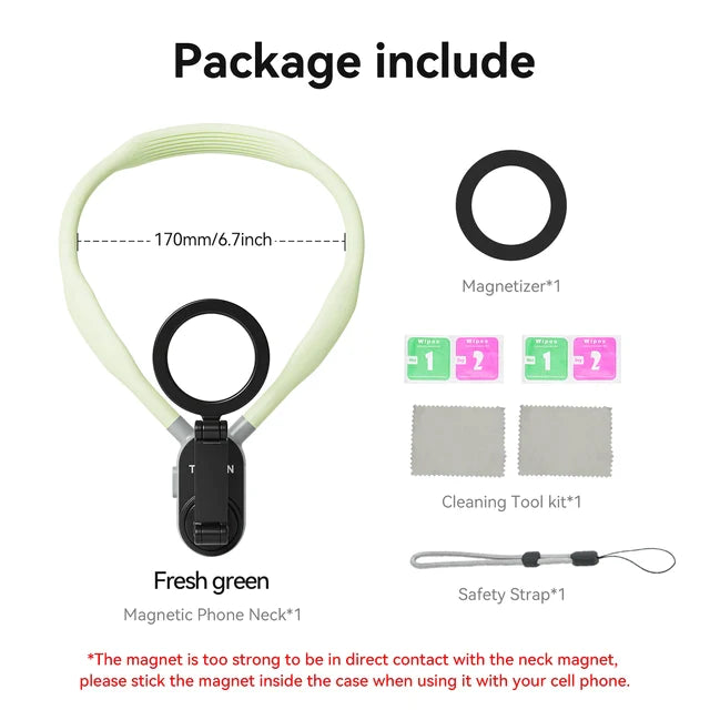 MagSnap - Magnetic Neck Hold Mount Selfie Stick Tripod - armonhaven.com