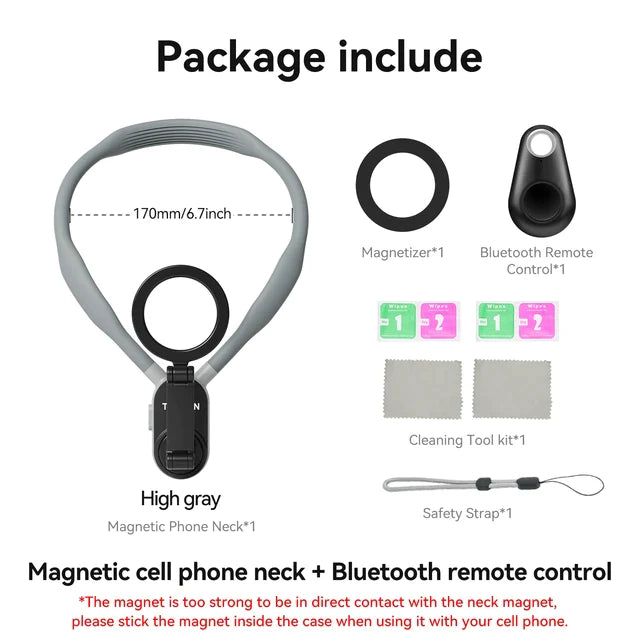 MagSnap - Magnetic Neck Hold Mount Selfie Stick Tripod - armonhaven.com