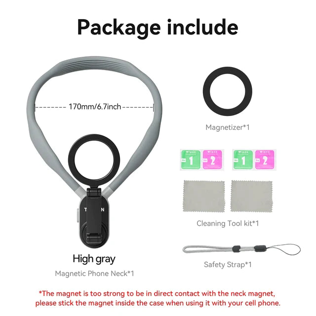 MagSnap - Magnetic Neck Hold Mount Selfie Stick Tripod - armonhaven.com