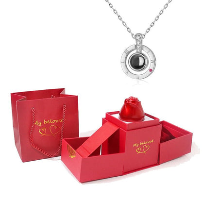 Luxury Jewelry I Love You Pendant With Rose Gift Box - PerfectSkin™