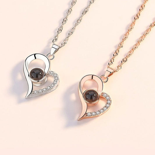 Luxury Jewelry I Love You Pendant With Rose Gift Box - PerfectSkin™