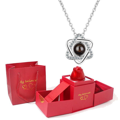 Luxury Jewelry I Love You Pendant With Rose Gift Box - PerfectSkin™