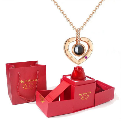 Luxury Jewelry I Love You Pendant With Rose Gift Box - PerfectSkin™