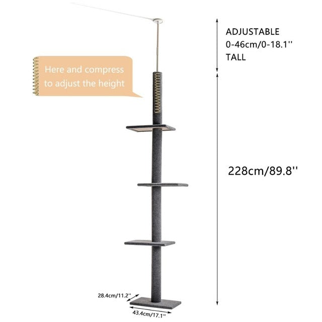 Multi-level Cat Tower - armonhaven.com