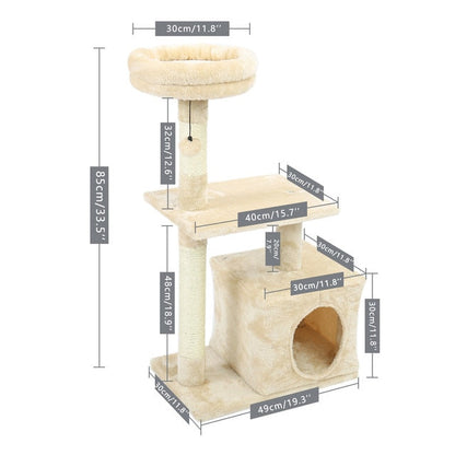 Multi-level Cat Tower - armonhaven.com